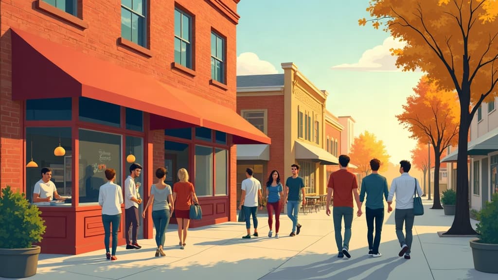Editorial illustration: Date Night Restaurants in Twin Falls