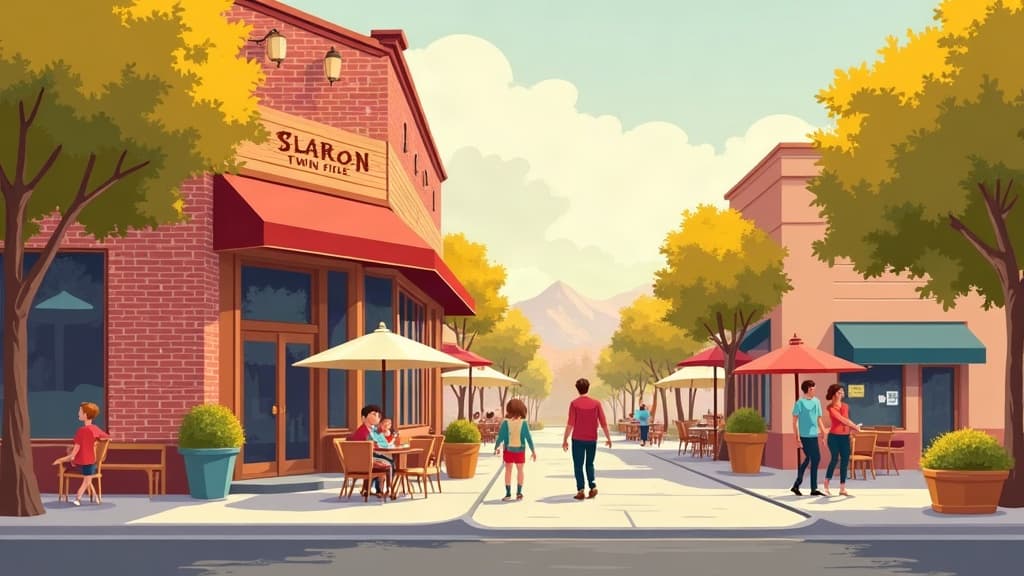 Editorial illustration: Kid-Friendly Restaurants in Twin Falls