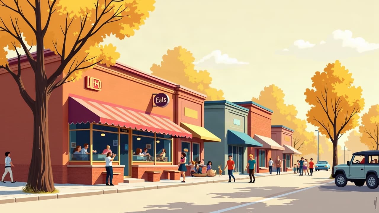 Editorial illustration: Cheap Eats in Twin Falls