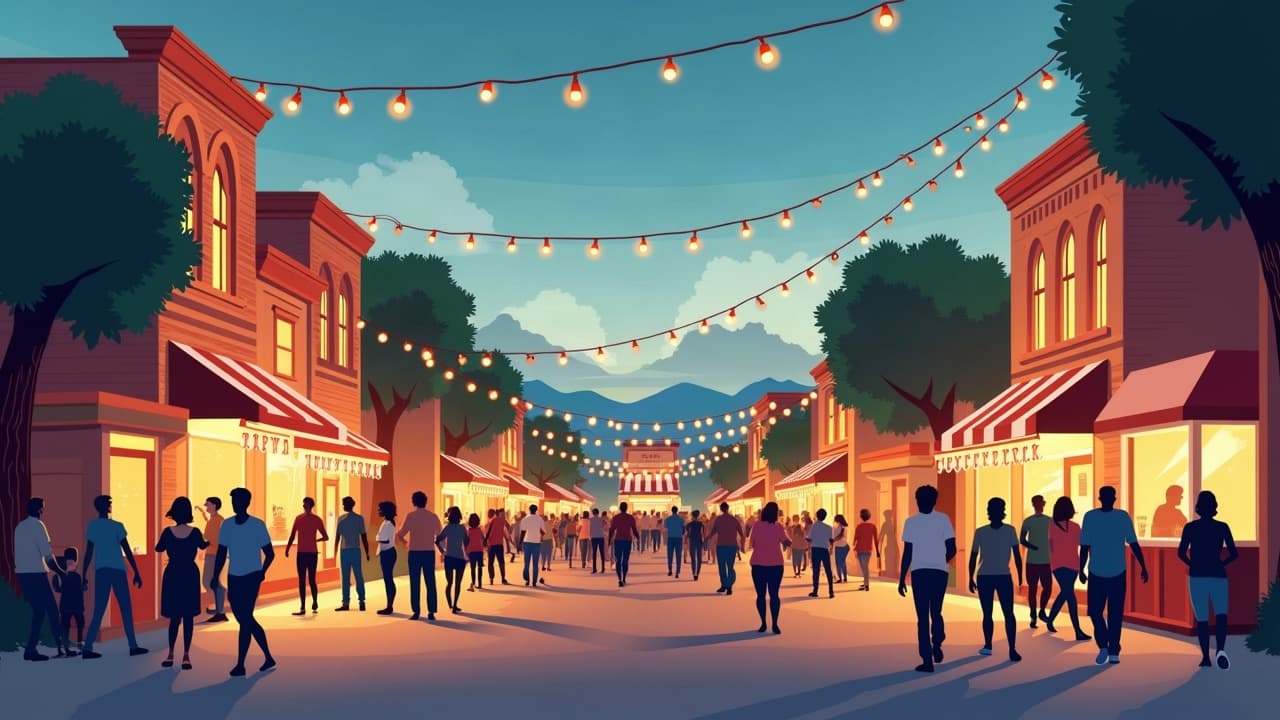 Editorial illustration: Exciting Events Happening This Weekend in Twin Falls!