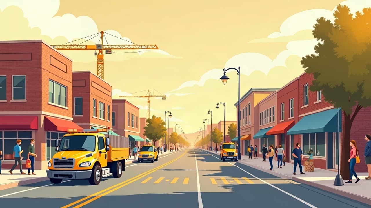 Editorial illustration: City responds to waterline break near Washington and Filer in Twin Falls